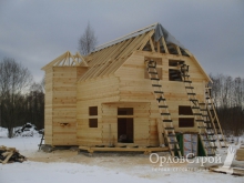 Строительство дома из бруса 9х6 в СНТ Фаворит Кингисепского района Ленинградской области | ОрловСтрой - изображение 6
