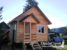 Готовый одноэтажный дом из бруса от ОрловСтрой