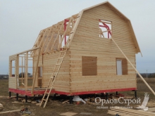 Строительство дома из бруса 8х6 в Тарусском районе Калужской области | ОрловСтрой - изображение 2