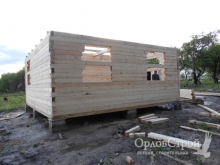 Строительство дома из бруса 6х8 в с.Пронино Козельского района Калужской области | ОрловСтрой - изображение 1