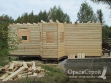 Дом из бруса 8х7 в Дальнеконстантиновском районе Нижегородской области - строительство | ОрловСтрой - изображение 4